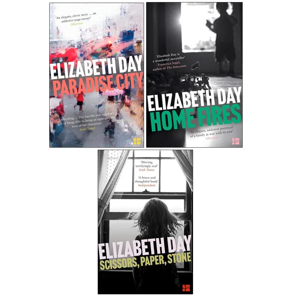 Elizabeth Day Collection 3 Books Set (Paradise City, Home Fires, Scissors Paper Stone)