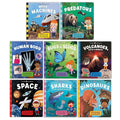 Priddy Explorers Series 8 Books Collection Set by Priddy Books, Roger Priddy (Space, Sharks, Dinosaurs, Human Body, Bugs and Slugs, Volcanoes Rocks and Minerals, Mega Machines, Predators)