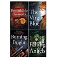 Tracy Chevalier Collection 4 Books Set(Remarkable Creatures, Falling Angels, The Virgin Blue & Burning Bright)