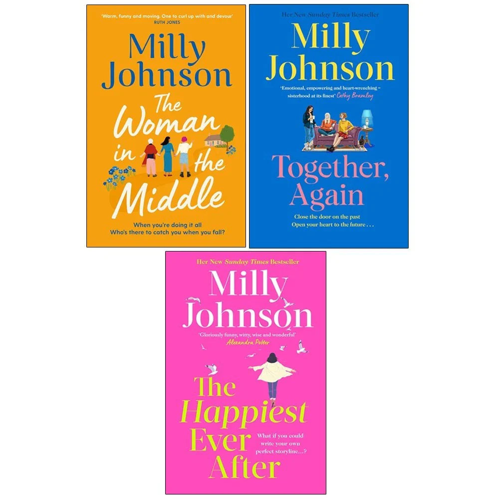 Milly Johnson Collection 3 Books Set(The Woman in the Middle, Together, Again  &The Happiest Ever After)