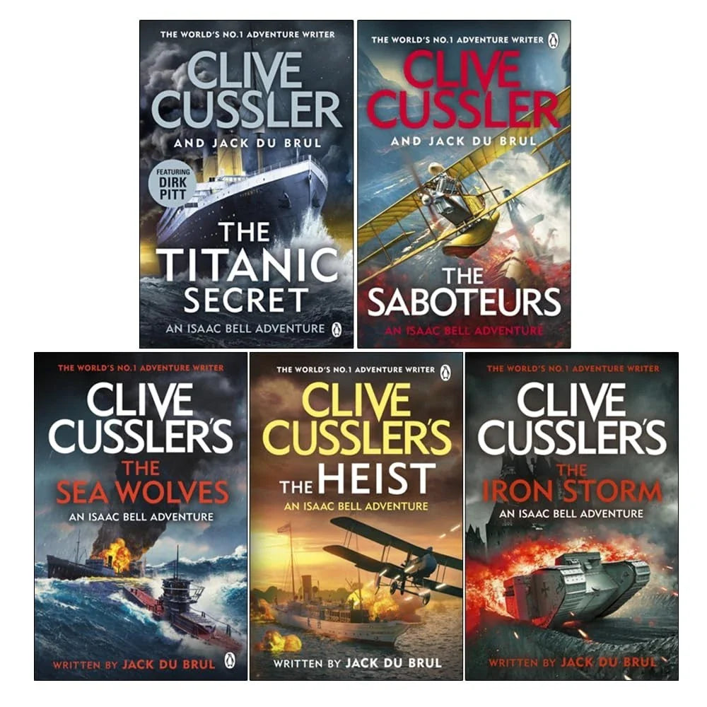 Isaac Bell Series 11-15 Collection 5 Books Set (The Titanic Secret ,The Saboteurs ,The Sea Wolves ,The Heist  &The Iron Storm [])