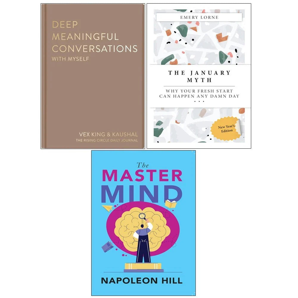 Deep Meaningful Conversations, JANUARY MYTH,Master Mind 3 Books Collection Set