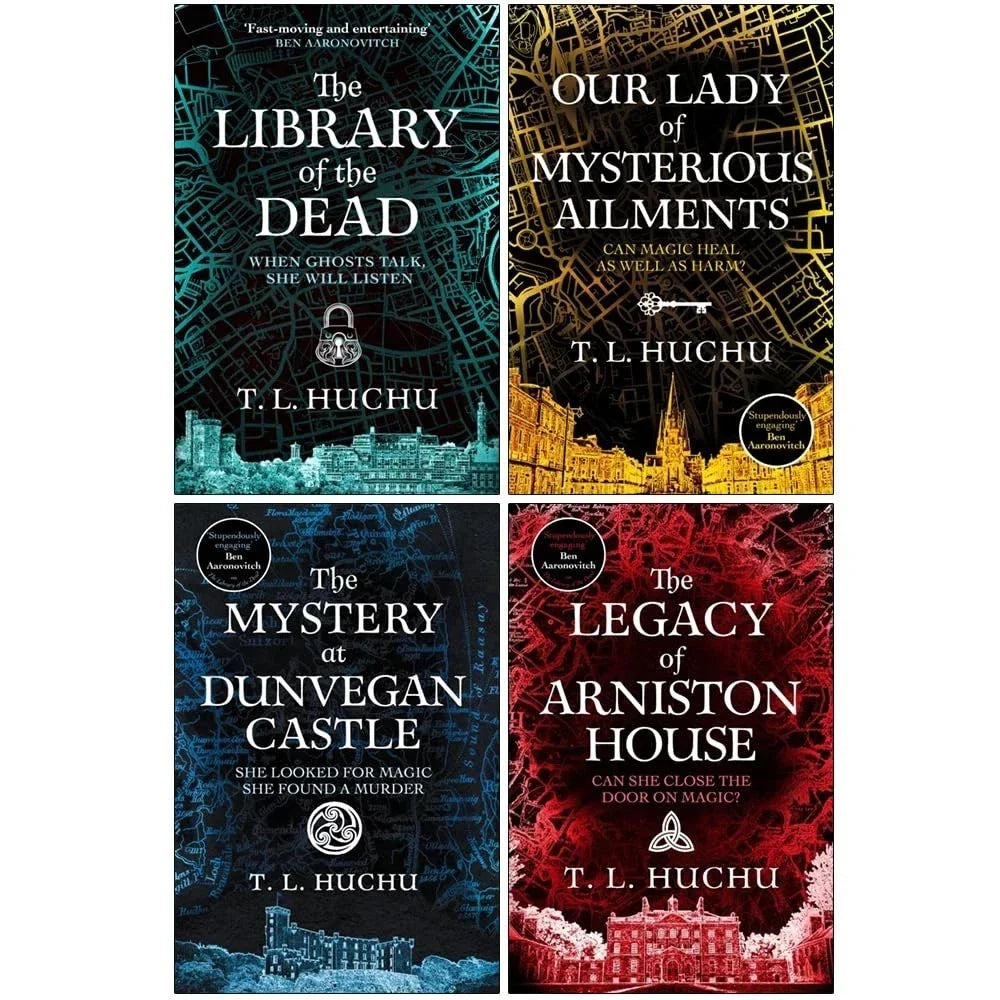 Edinburgh Nights Series 4 Books Collection Set By T. L. Huchu Mystery(Library of the Dead,Our Lady of Mysterious Ailments,The Mystery at Dunvegan Castle & The Legacy of Arniston House)