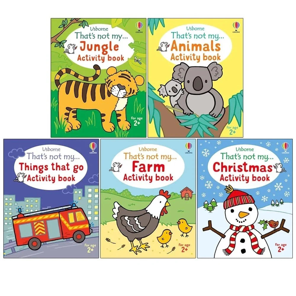 That's not my Activity Book Collection 5 Books Set By Rosie Dickins