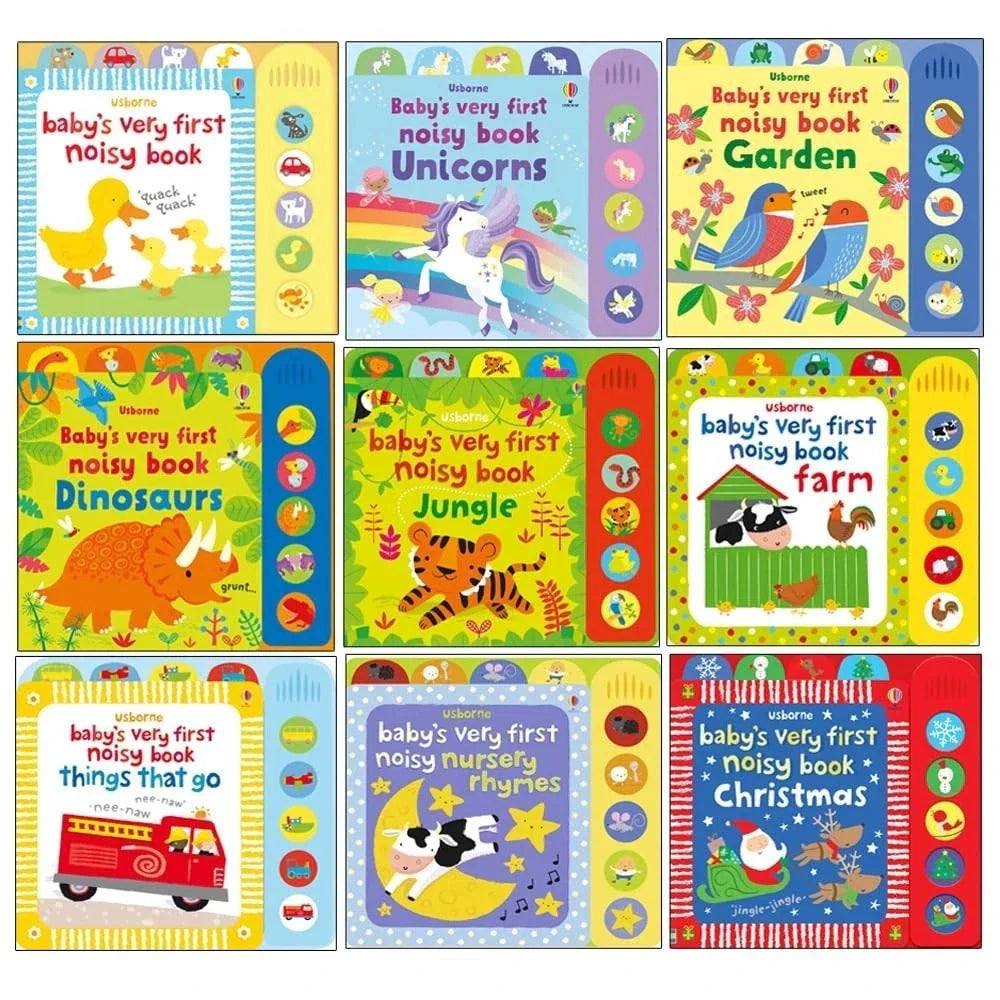 Baby's Very First Noisy Book Collection 9 Books Set By Fiona Watt