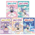 Unicornia Series 5 Books Collection Set By Ana Punset(Learning to Fly,A Magical Birthday,The Cupcake Contest,The Dance Show &The Frozen Palace)