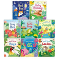Little Lift and Look 8 Books Collection Set By Anna Milbourne(Red Fox,Baby Bunny,Busy Bee,Spotty Frog, Jungle ,Bugs,Under the Sea & Garden)