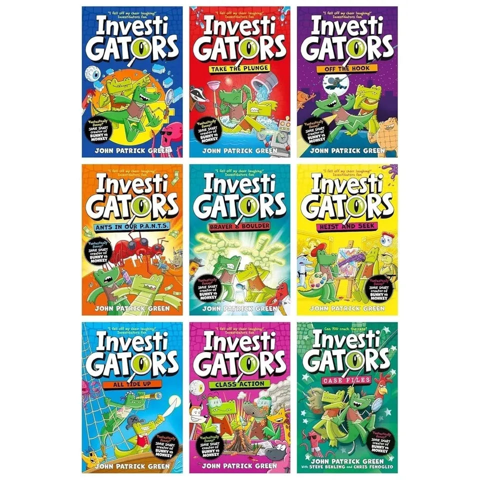 InvestiGators Series By John Patrick Green 9 Books Collection Set