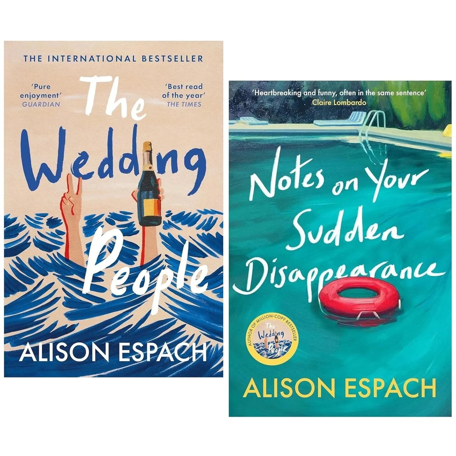 Alison Espach 2 Books Collection Set(The Wedding People & Notes on Your Sudden Disappearance)