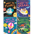 Meet the Series by Caryl Hart 4 Books Collection Set(Meet the Planets, Meet the Oceans, Meet the Weather & Meet the Dinosaurs)