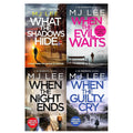 M J Lee DI Ridpath Collection 4 Books Set (When the Evil Waits ,When the Guilty Cry, When the Night Ends  & What the Shadows Hide)