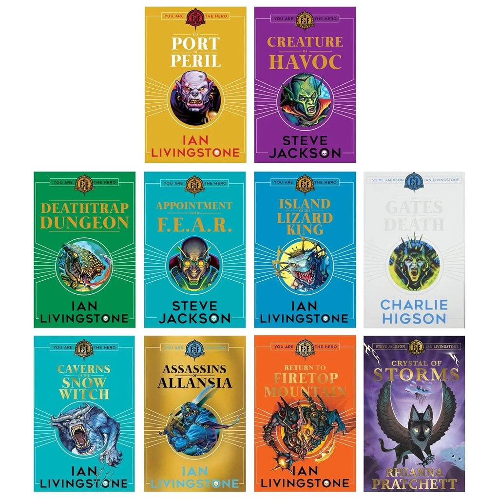 Fighting Fantasy RPG Collection 10 Books Set Books 6-15