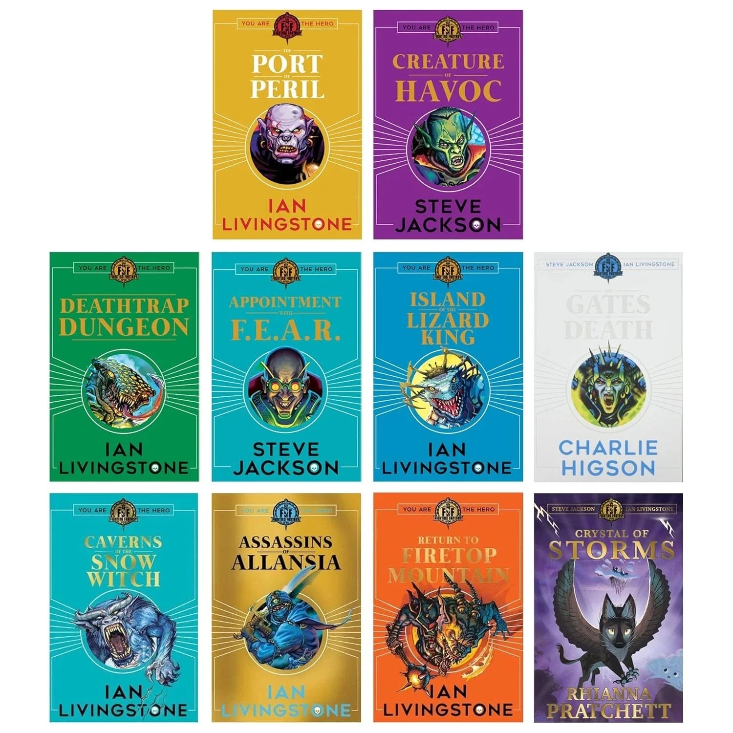 Fighting Fantasy RPG Collection 10 Books Set Books 6-15