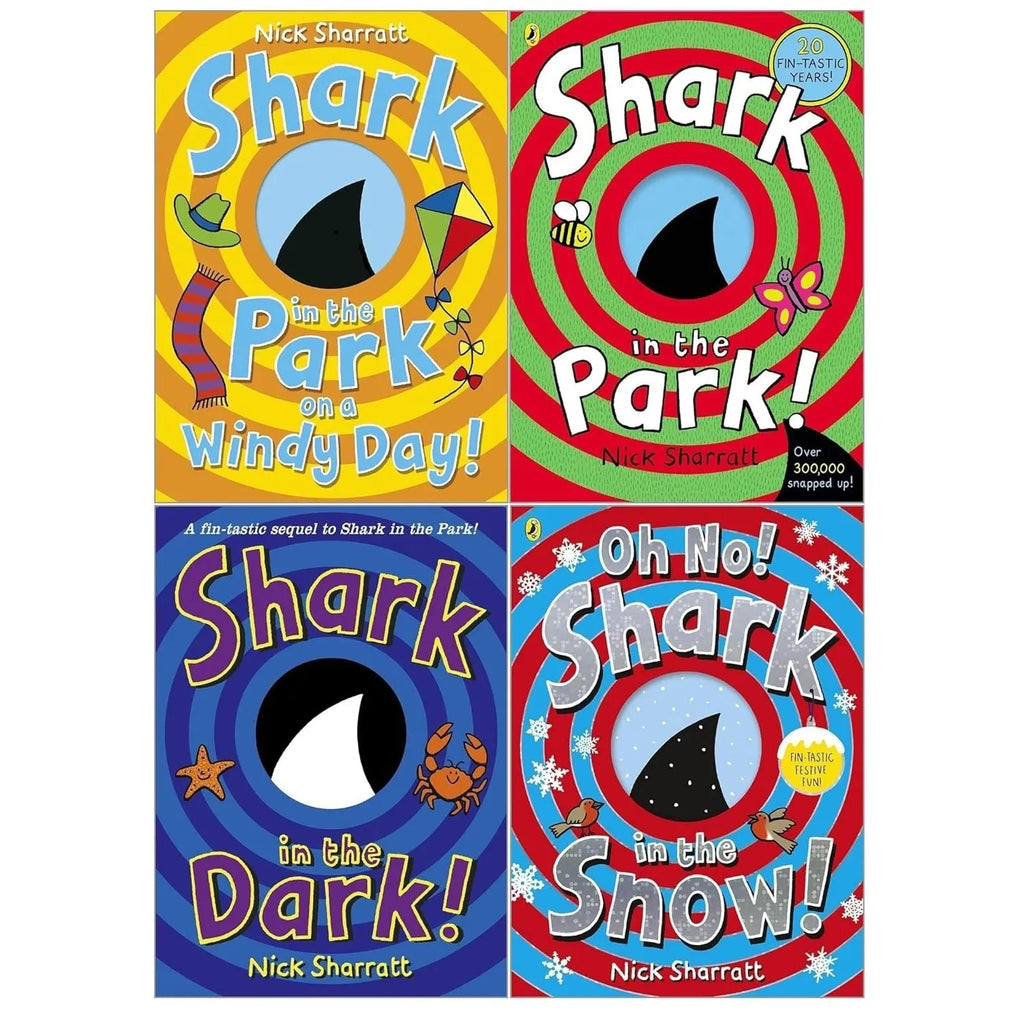 Shark In The Park Series 4 Books Collection Set by Nick Sharratt