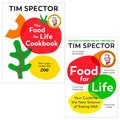 Food for Life and Food for Life Cookbook 2 Books Collection Set by Tim Spector