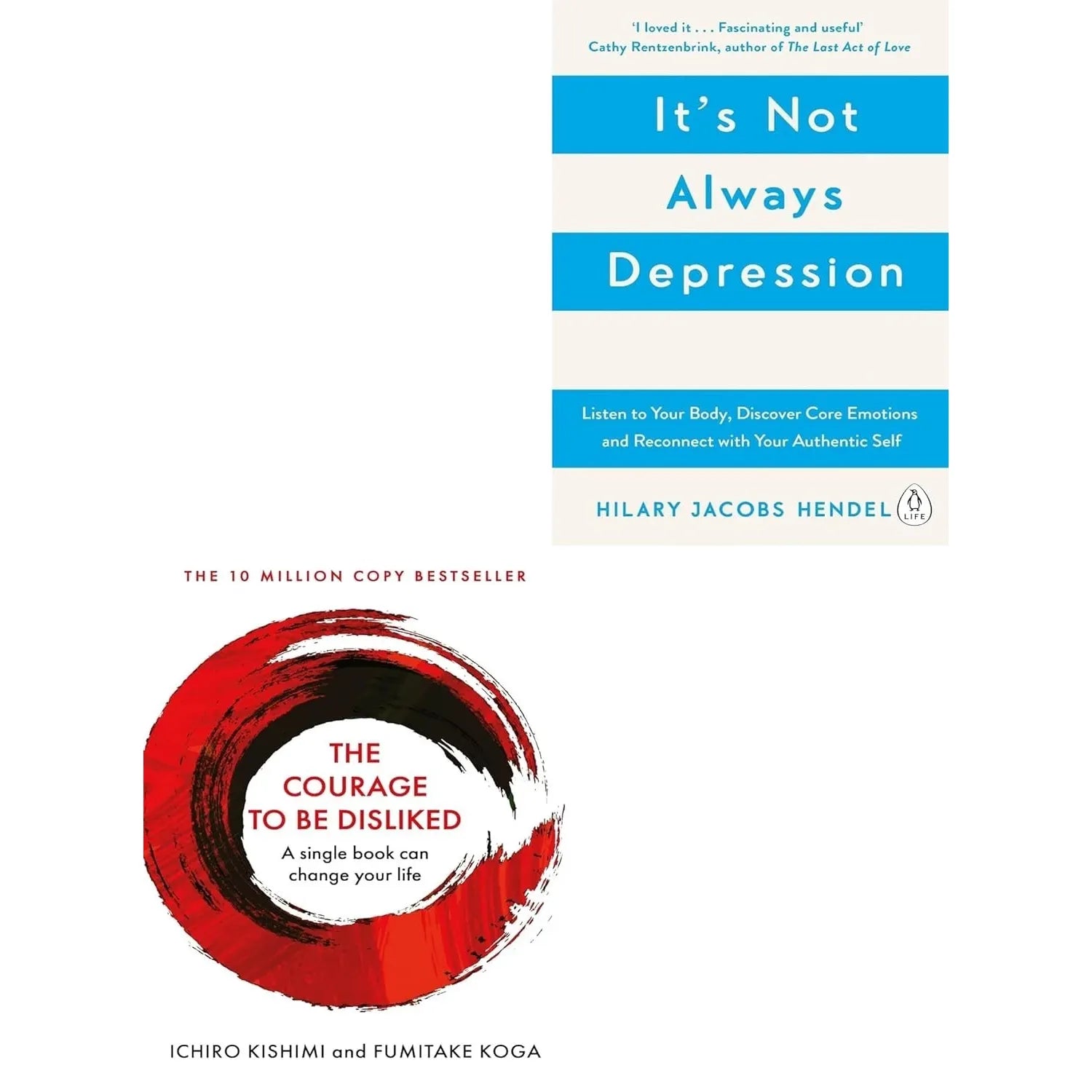 Courage To Be Disliked , It's Not Always Depression 2 Books Collection Set