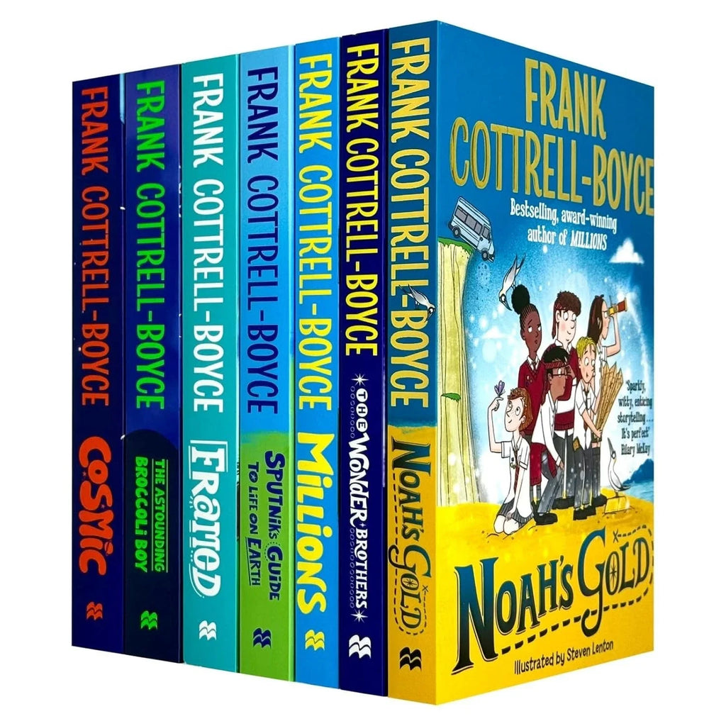 Frank Cottrell-Boyce Collection 7 Books Set (Cosmic, The Wonder Brothers, Noah's Gold, Millions, Framed, The Astounding Broccoli Boy & Sputnik's Guide to Life on Earth)