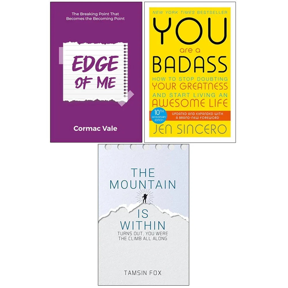 The Mountain Is Within,Edge of Me,You Are a Badass 3 Books Collection Set
