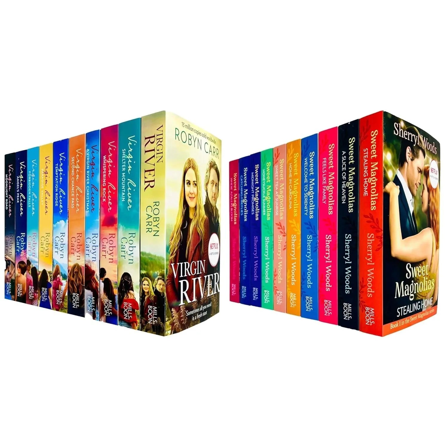 Virgin River Series Robyn Carr,Sweet Magnolias Series Sherryl Woods 20 Books Collection Set