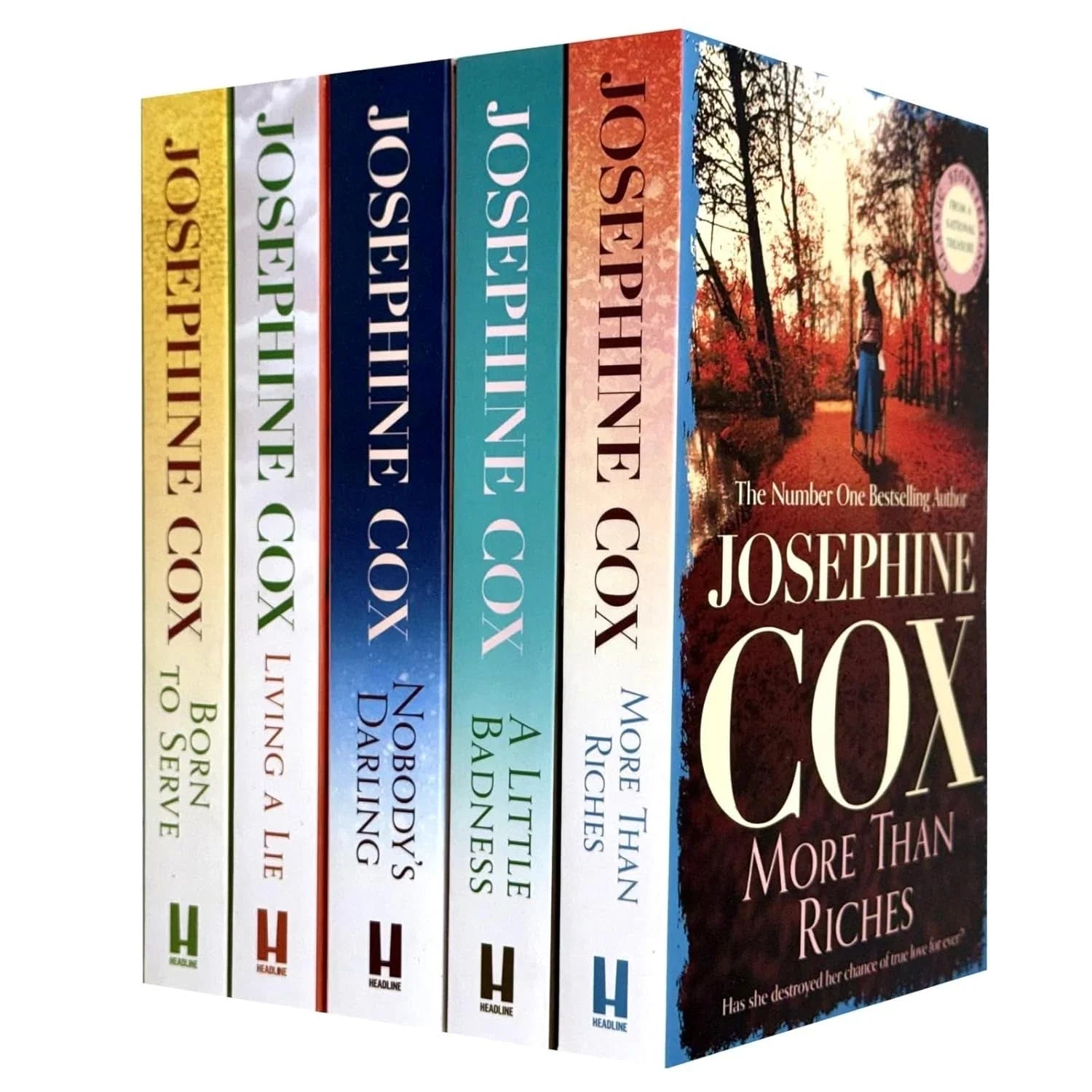 Josephine Cox Collection 5 Books Set (Nobody's Darling, Born to Serve, Living a Lie, A Little Badness & More than Riches)