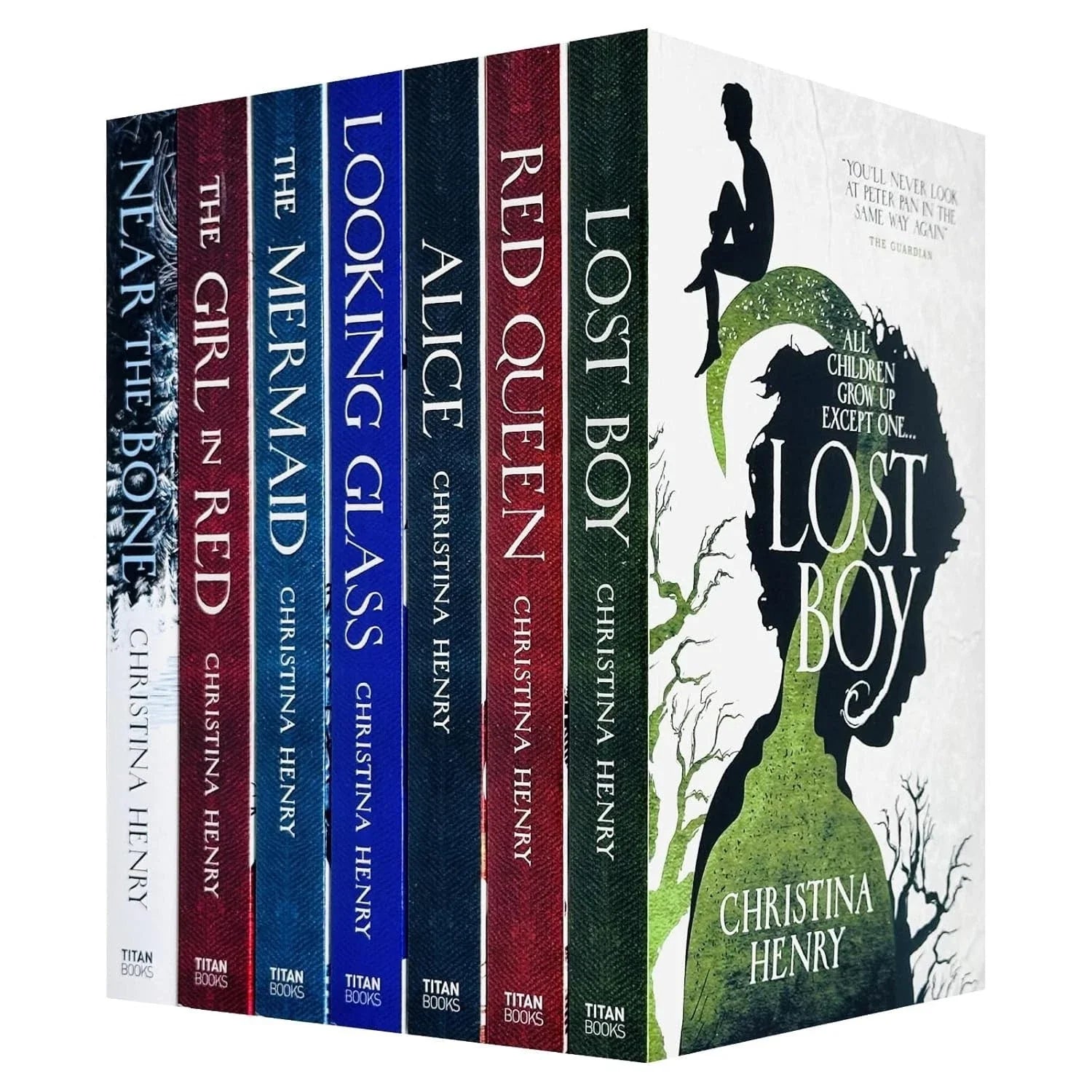 Christina Henry 7 Books Collection Set (Alice, Red Queen, Looking Glass, Lost Boy, The Mermaid, The Girl in Red, Near the Bone)