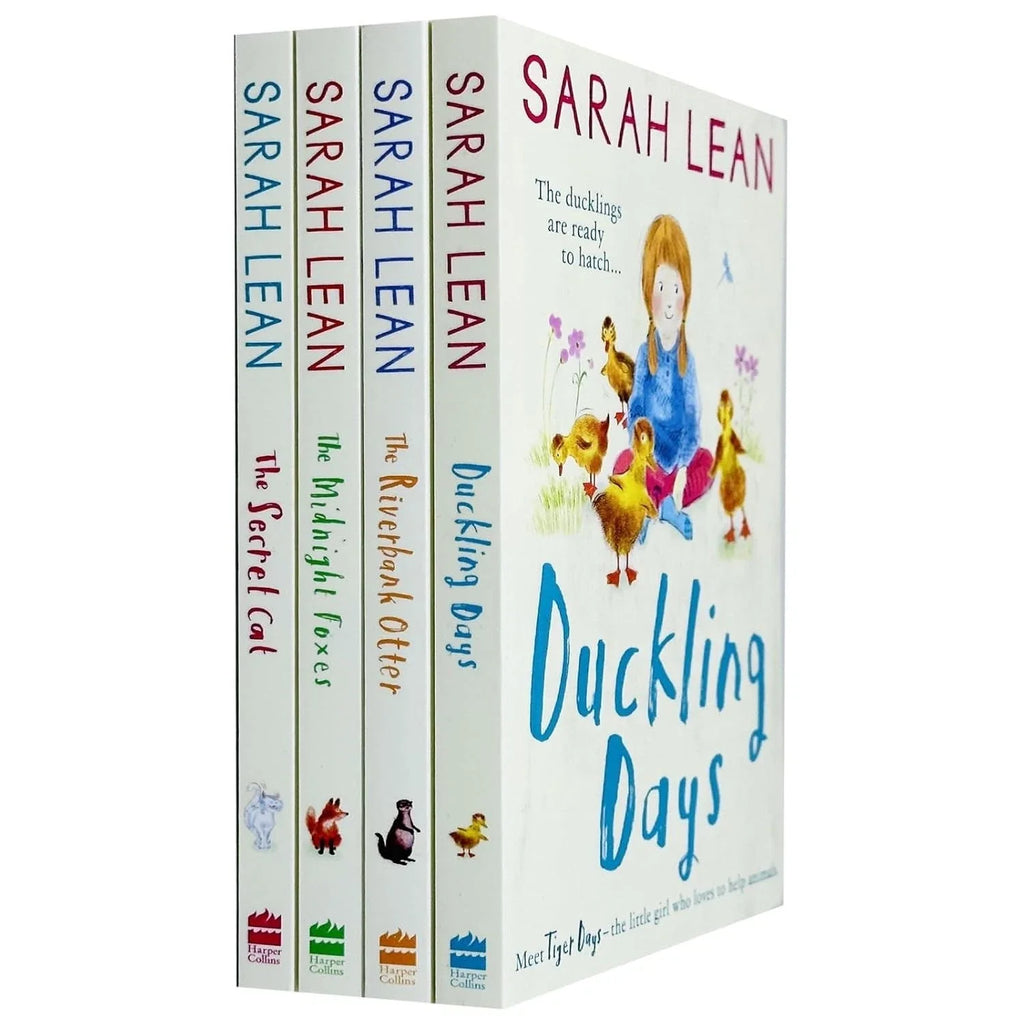 Tiger Days Series 1-4 Books Collection Set by Sarah Lean Duckling Days, Midnight Fox
