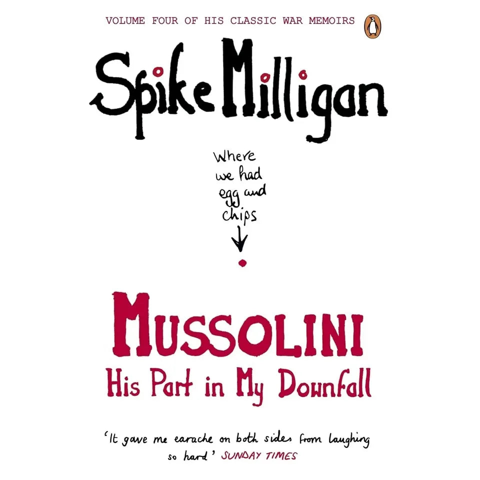 Milligan Memoirs Series 5 Books Collection Set by Spike Milligan Adolf Hitler(Peace Work,  Adolf Hitler, 'Rommel?' 'Gunner Who?', Monty ,Mussolini)