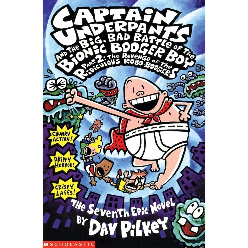 Captain Underpants Collection 5 Books Set by Dav Pilkey Professor(Adventures of Captain Underpants,Talking Toilets, Poopypants,Boy Part One,Boy Part Two)