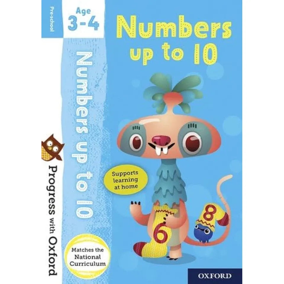 Progress with Oxford Activity 5 Books Age 3-4(Shape and Size,Phonics,Numbers ,Colours and Patterns & Starting to Write)
