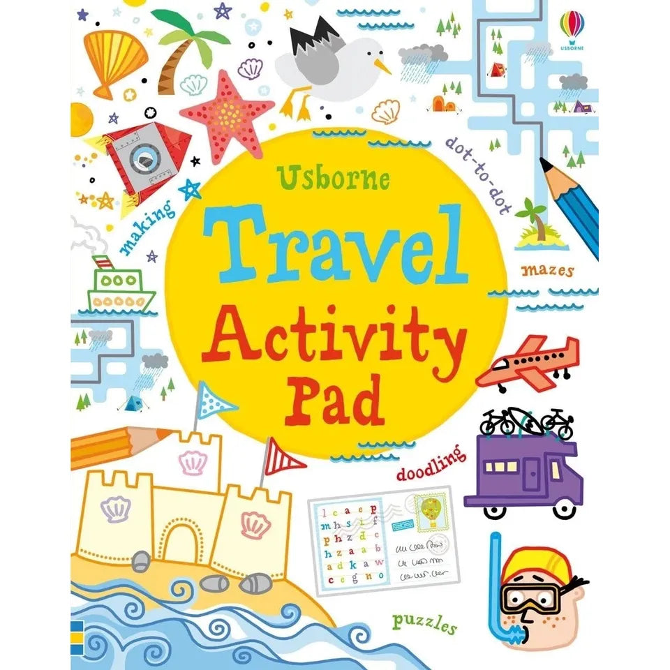 Usborne Travel Activity Games Tear off Pads 2 Books Collection Set(Travel Activity Pad, Pencil & Paper Games
