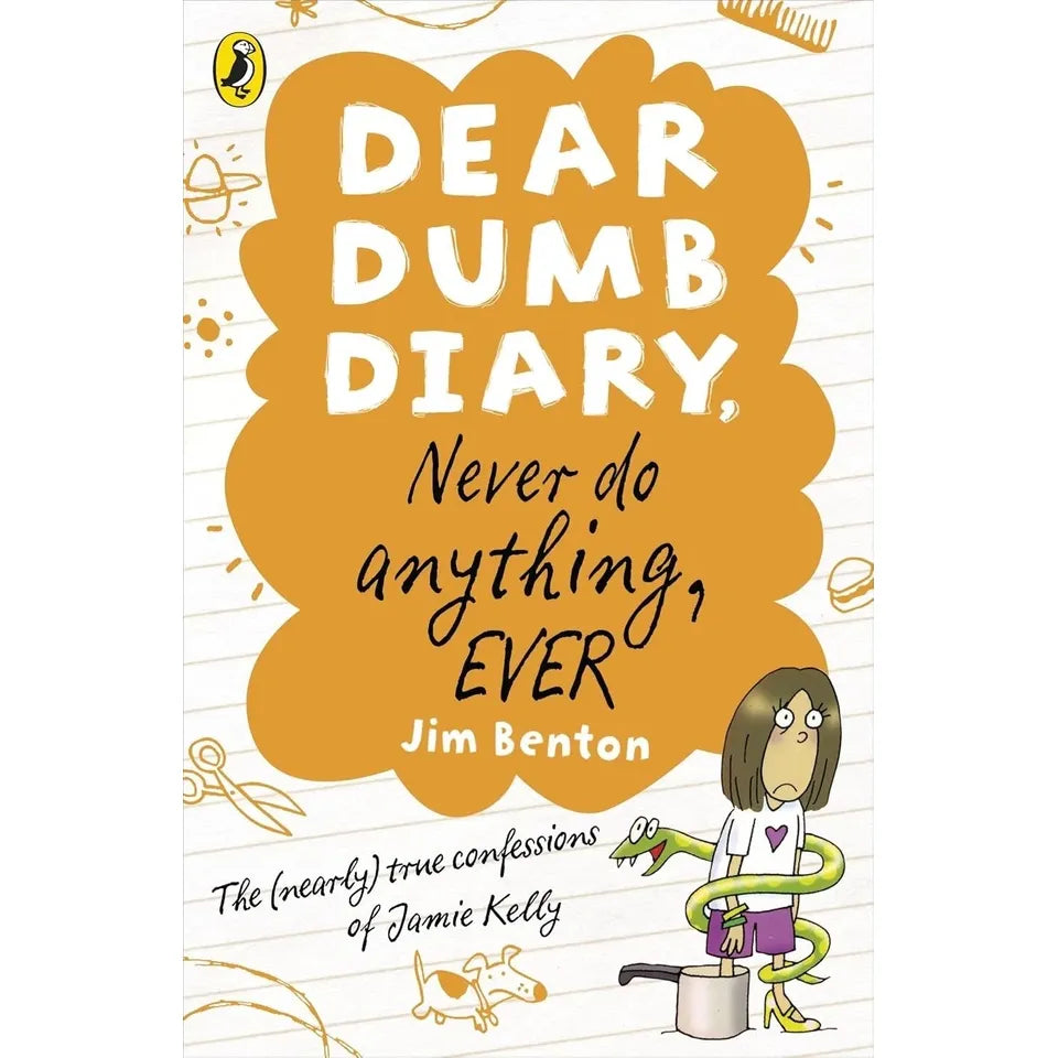 Dear Dumb Diary Series Jim Benton 3 Books Collection Set (My Pants are Haunted,Am I the Princess or the Frog?: 3 &  Never Do Anything, Ever: 4)