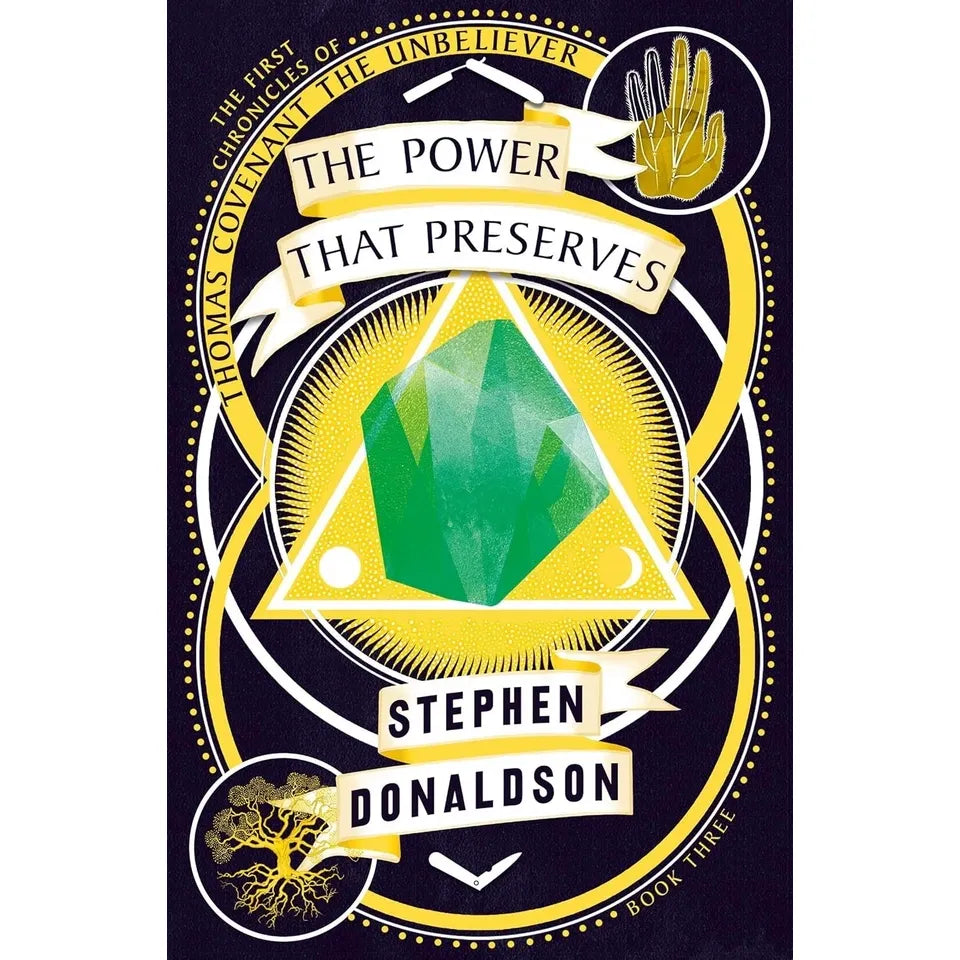 Thomas Covenant Series 5 Books Set by Stephen Donaldson (Lord Foul's Bane ,The Illearth War, The Power that Preserves ,The One Tree  & White Gold Wielder)