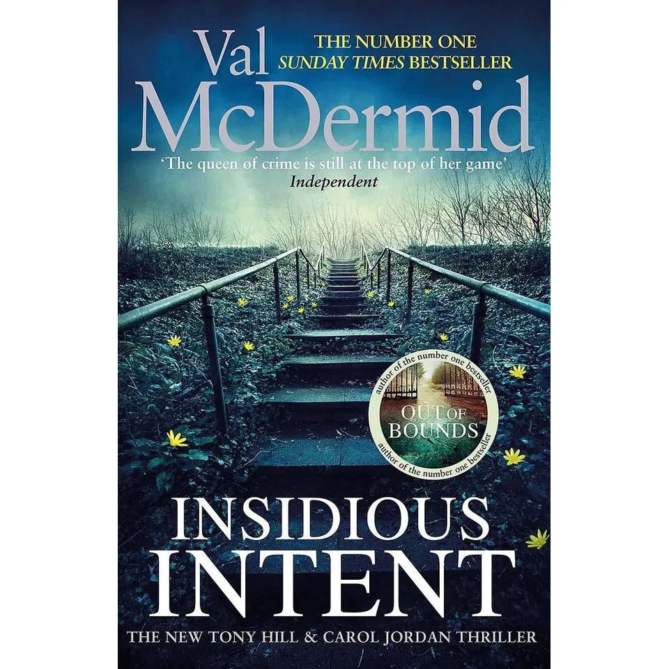 Tony hill and Carol Jordan Collection 2 Books Set by Val Mcdermid(insidious intent & out of bounds)