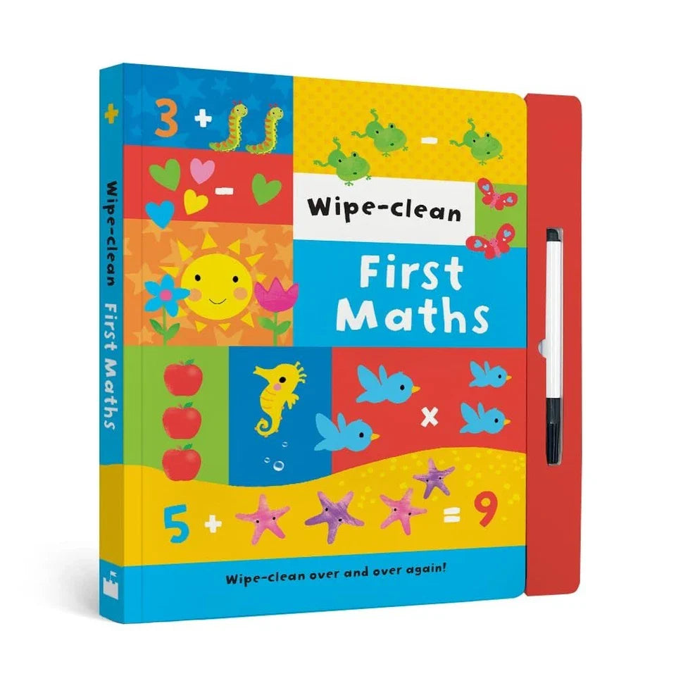 Sandcastle Books 2 Books Set First Maths, Times Tables Wipe Clean Board book