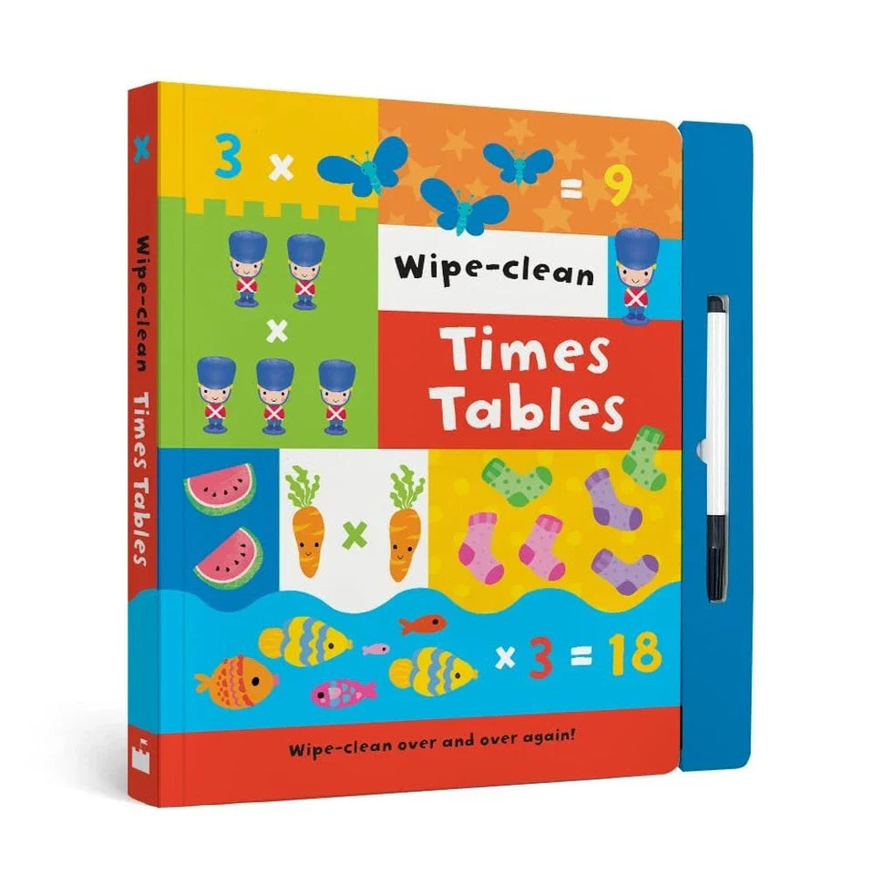 Sandcastle Books 2 Books Set First Maths, Times Tables Wipe Clean Board book