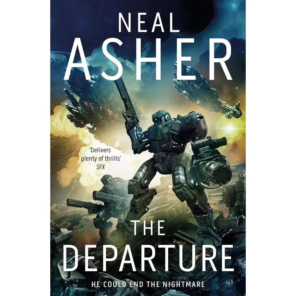 Neal Asher Owner Trilogy 3 Books Collection(The Departure, Zero Point  & Jupiter War)