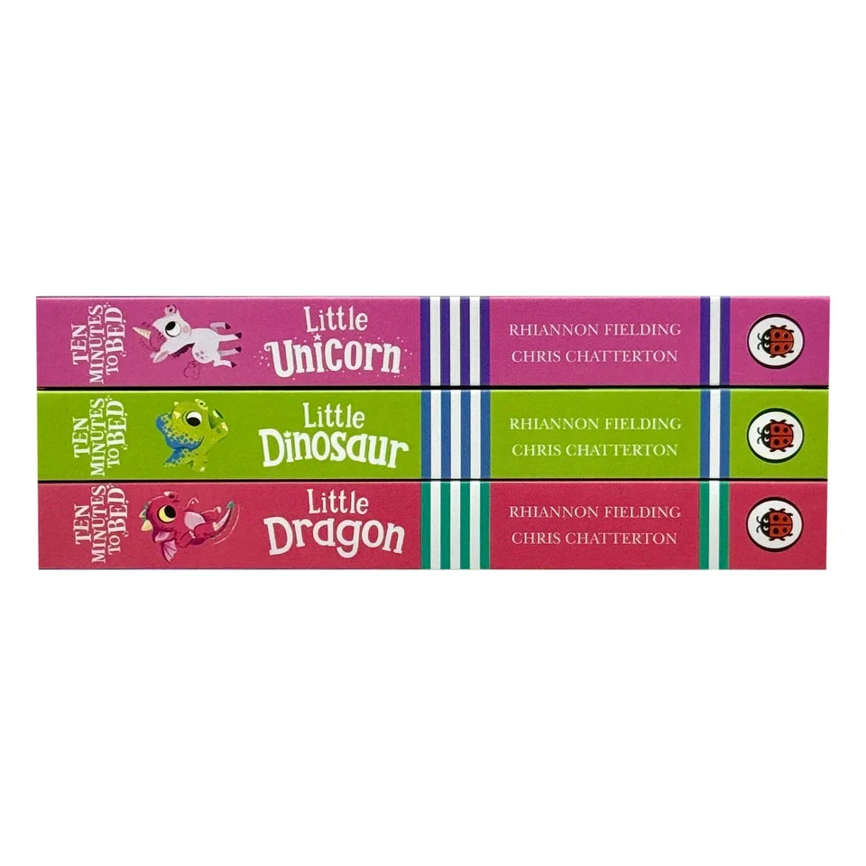 Ten Minutes to Bed Series 3 Books Collection Set By Rhiannon Fielding(Ten Minutes to Bed: Little Dragon, Ten Minutes to Bed: Little Dinosaur  & Ten Minutes to Bed Little Unicorn)