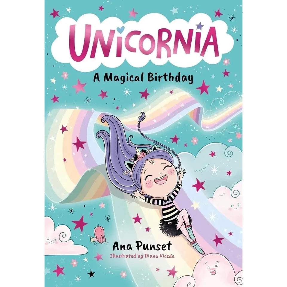 Unicornia Series 5 Books Collection Set By Ana Punset(Learning to Fly,A Magical Birthday,The Cupcake Contest,The Dance Show &The Frozen Palace)