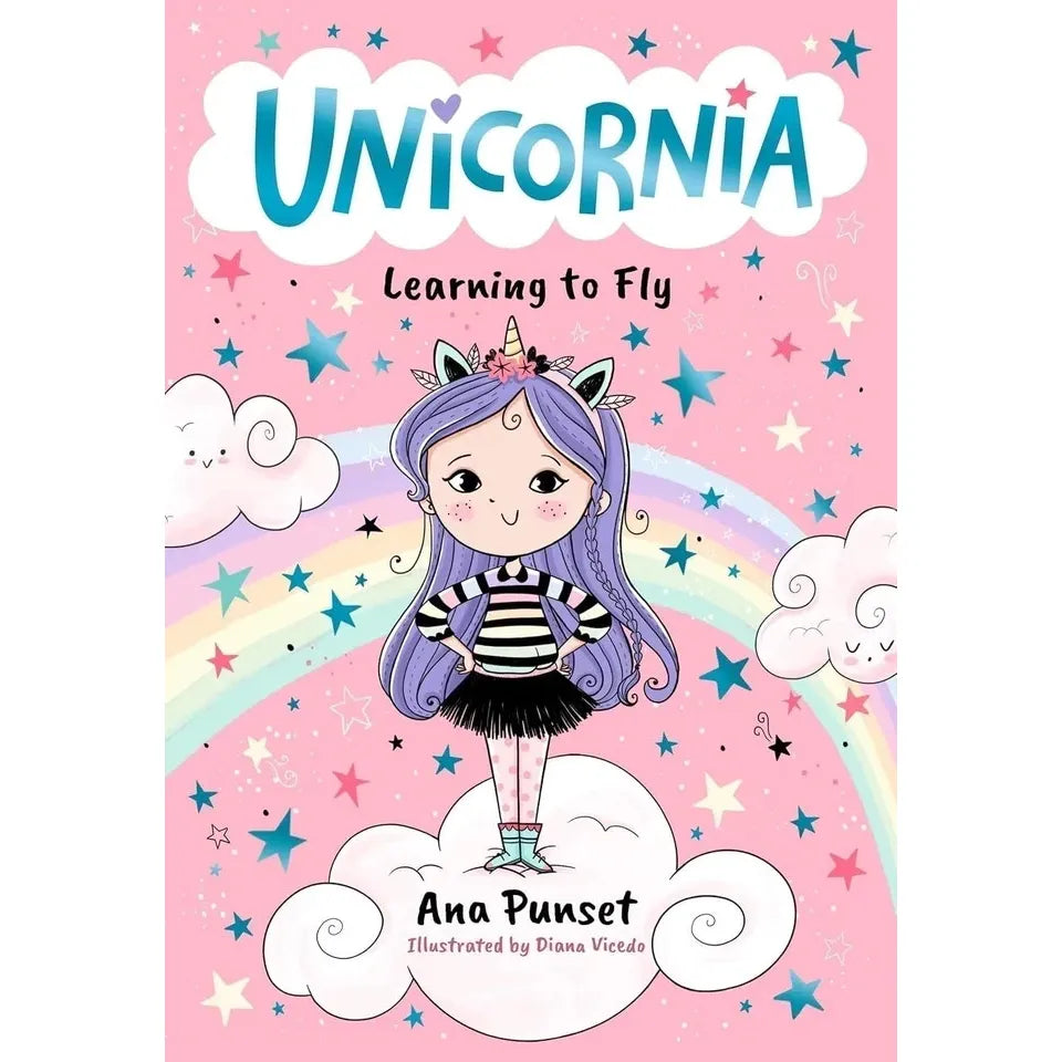Unicornia Series 5 Books Collection Set By Ana Punset(Learning to Fly,A Magical Birthday,The Cupcake Contest,The Dance Show &The Frozen Palace)