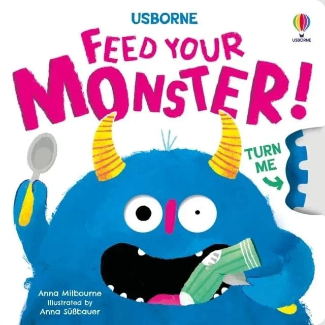 Turn the Wheel Collection 2 Books Set By Anna Milbourne(Feed your Monster & Feed your Dinosaur)