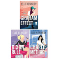 Campus Diaries Series by Elle Kennedy 3 Books Collection Set (The Graham Effect, The Dixon Rule & The Charlie Method)
