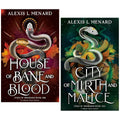 Vows of Vengeance Series By Alexis L. Menard 2 Books Collection Set (House of Bane and Blood & City of Mirth and Malice)