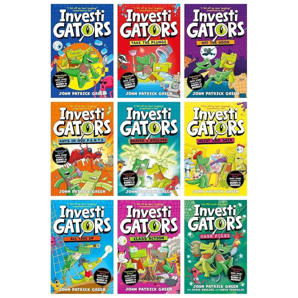 InvestiGators Series By John Patrick Green 9 Books Collection Set