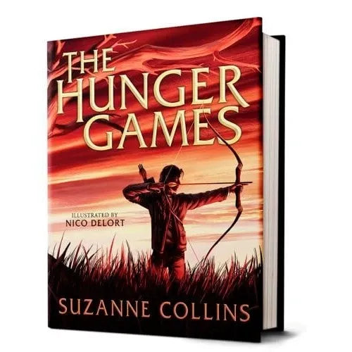 The Hunger Games Illustrated Edition by Suzanne Collins 2 Books Collection Set
