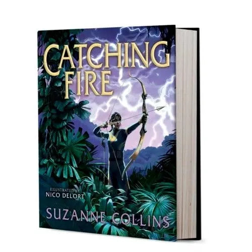 The Hunger Games Illustrated Edition by Suzanne Collins 2 Books Collection Set