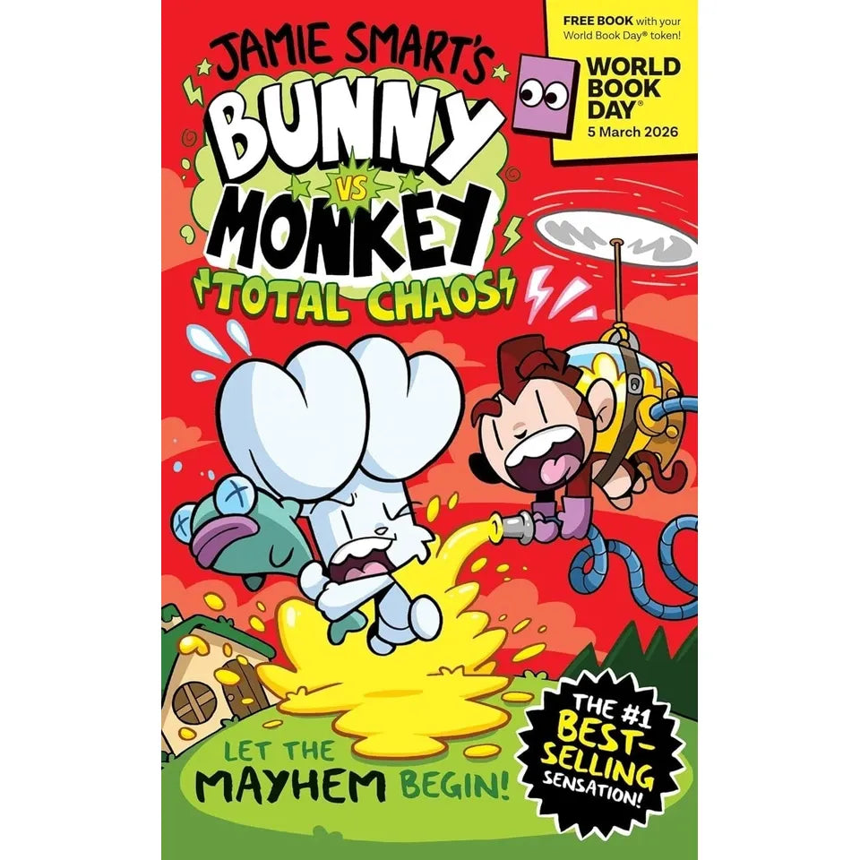 World Book Day 2026 Collection 6 Books Set(Bunny vs Monkey,Funny FACTopia!,Unbelievable Football,Against All Odds,Bear Rescue & The Big Bang!)