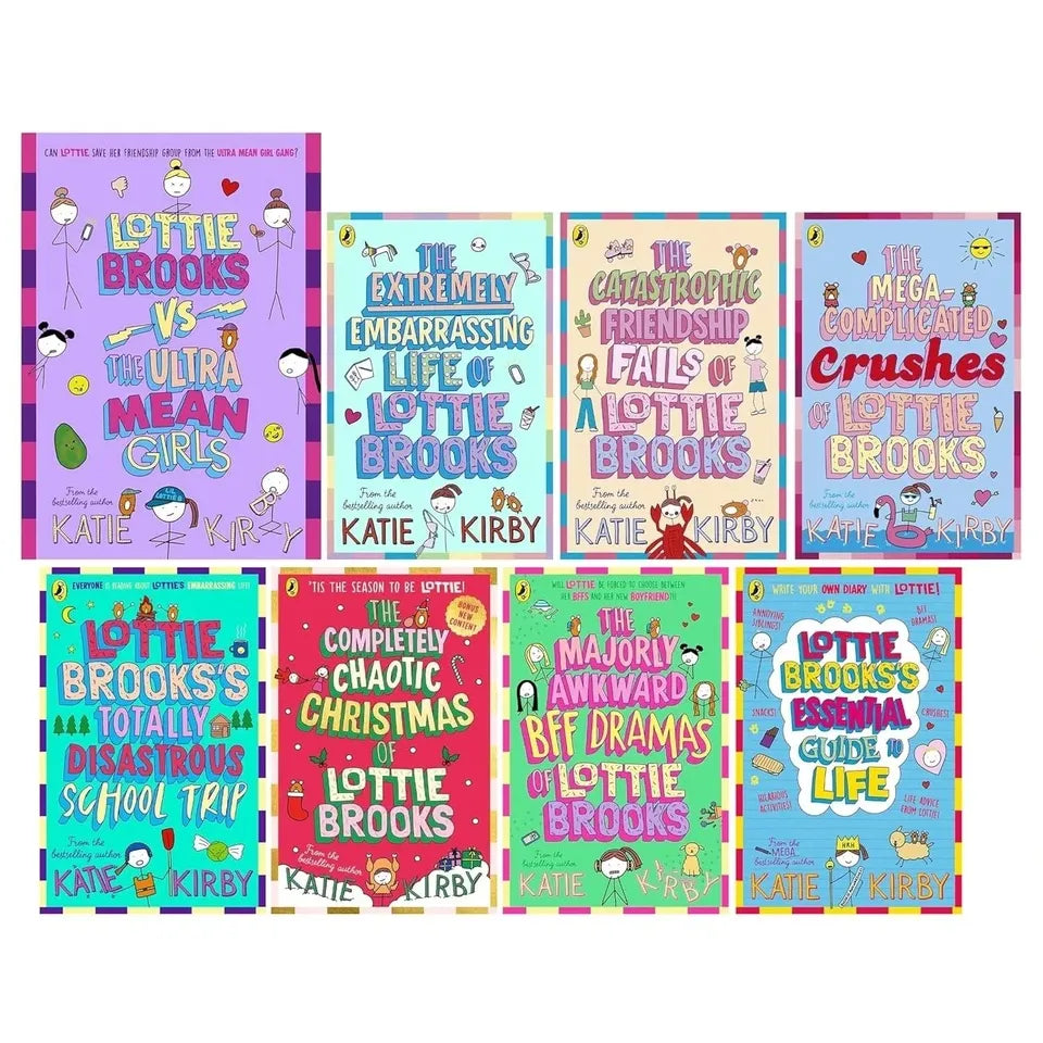 Lottie Brooks Series by Katie Kirby 8 Books Collection Set ( Embarrassing Life ,Catastrophic Friendship Fails)
