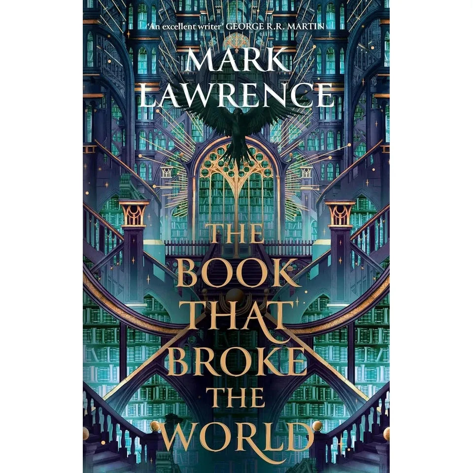 Library Trilogy by Mark Lawrence 3 Books Collection Set (The Book That Wouldn’t Burn, The Book That Broke the World &  The Book That Held Her Heart)