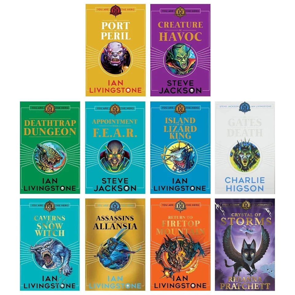Fighting Fantasy RPG Collection 10 Books Set Books 6-15