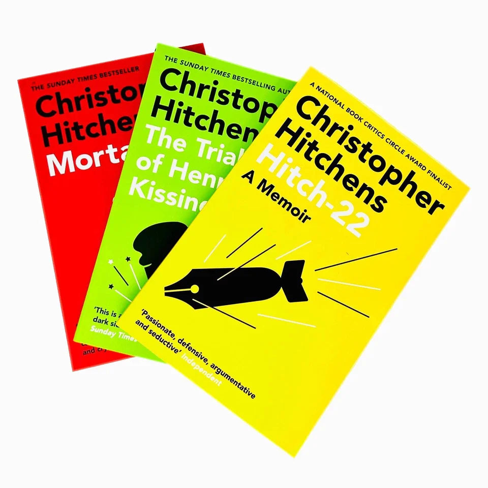 Christopher Hitchens Collection 3 Books Set(Hitch 22 ,The Trial of Henry Kissinger Mortality & God Is Not Great)